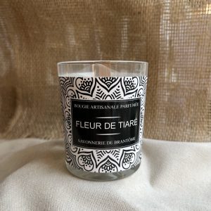 Bougie mèche de bois - Fleur de tiaré