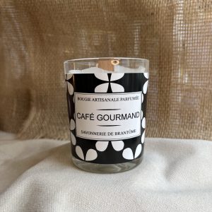 Bougie mèche de bois - Café gourmand