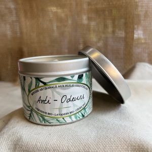 Bougie huiles essentielles - Anti-odeurs